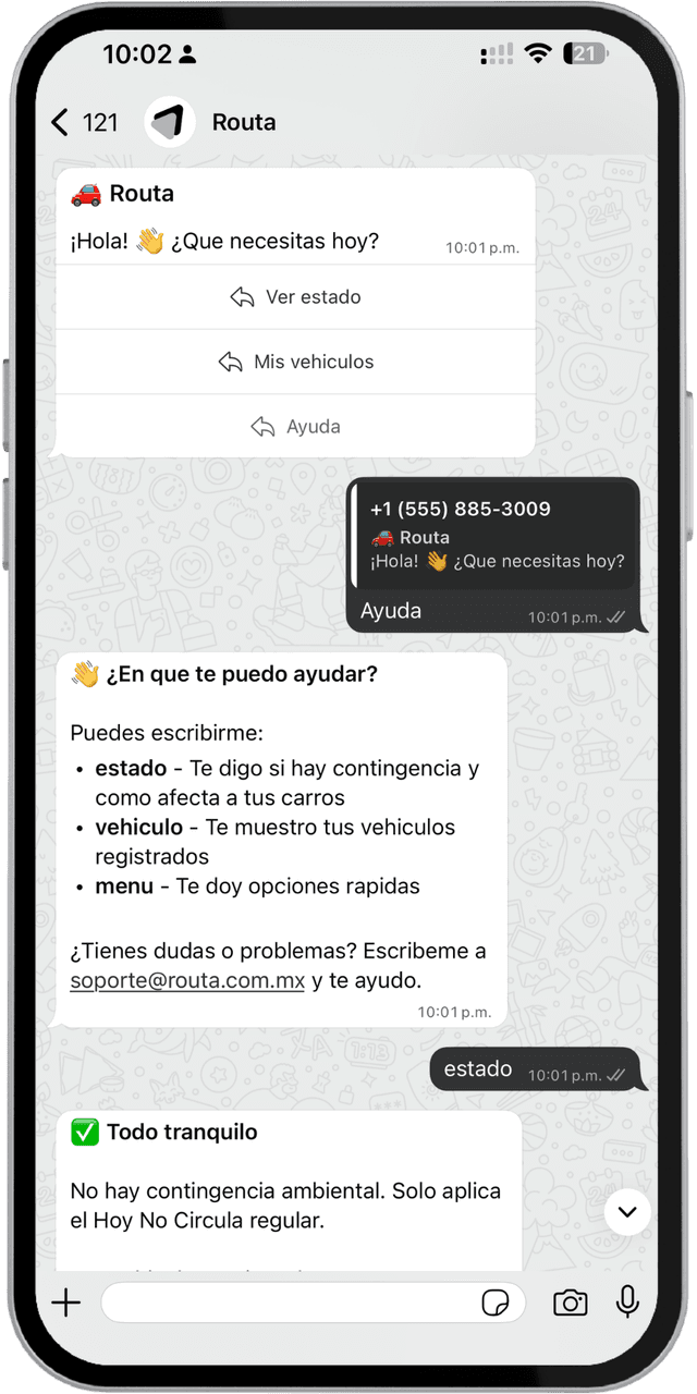 Routa App - Vista previa de la aplicación